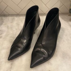 Celine black leather ankle boots - 38.5/8